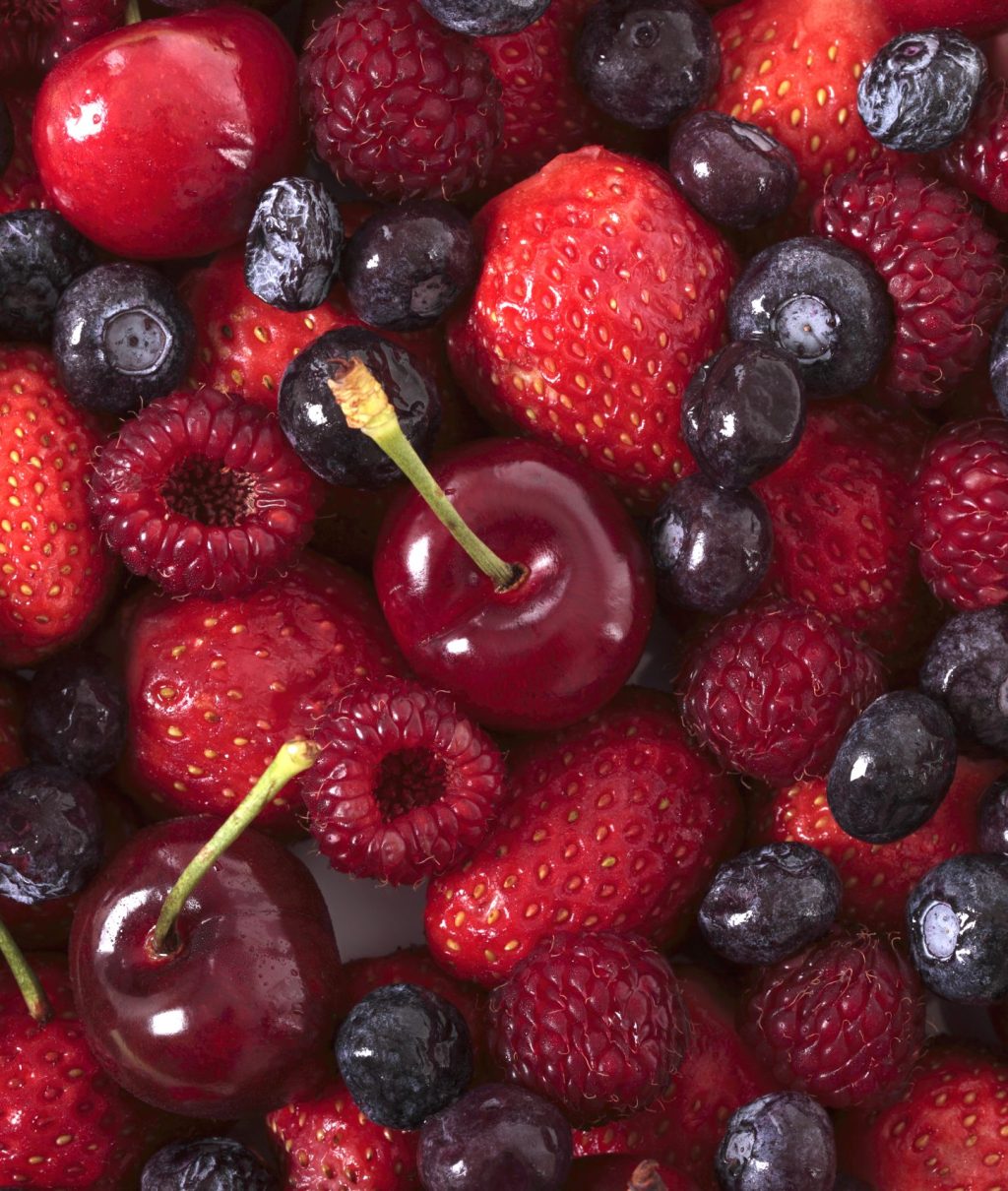 Mixed berries closeup Mixed berries closeup. Top view.